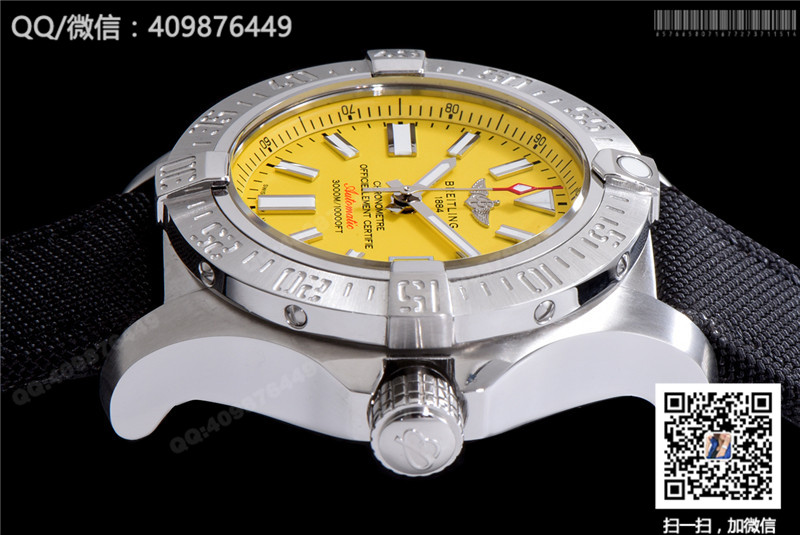 百年靈BREITLING AVENGER復(fù)仇者系列機(jī)械腕表A077I19PRS 條訂刻度